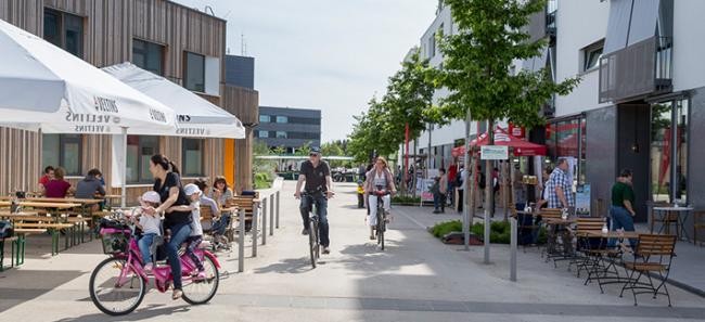 海德堡火车城周末市场(照片:Buck) 海德堡火车城周末市场(照片:Buck)